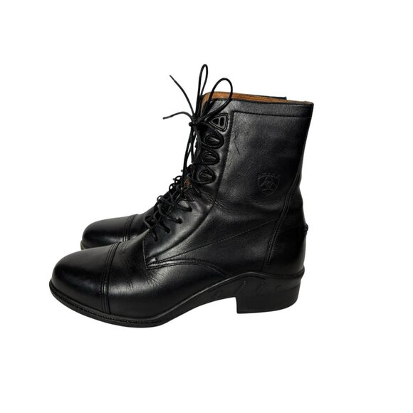 Ariat  Boot Mens 10 D Paddock Lace Up Black Equestrian Riding Gorpcore Leather